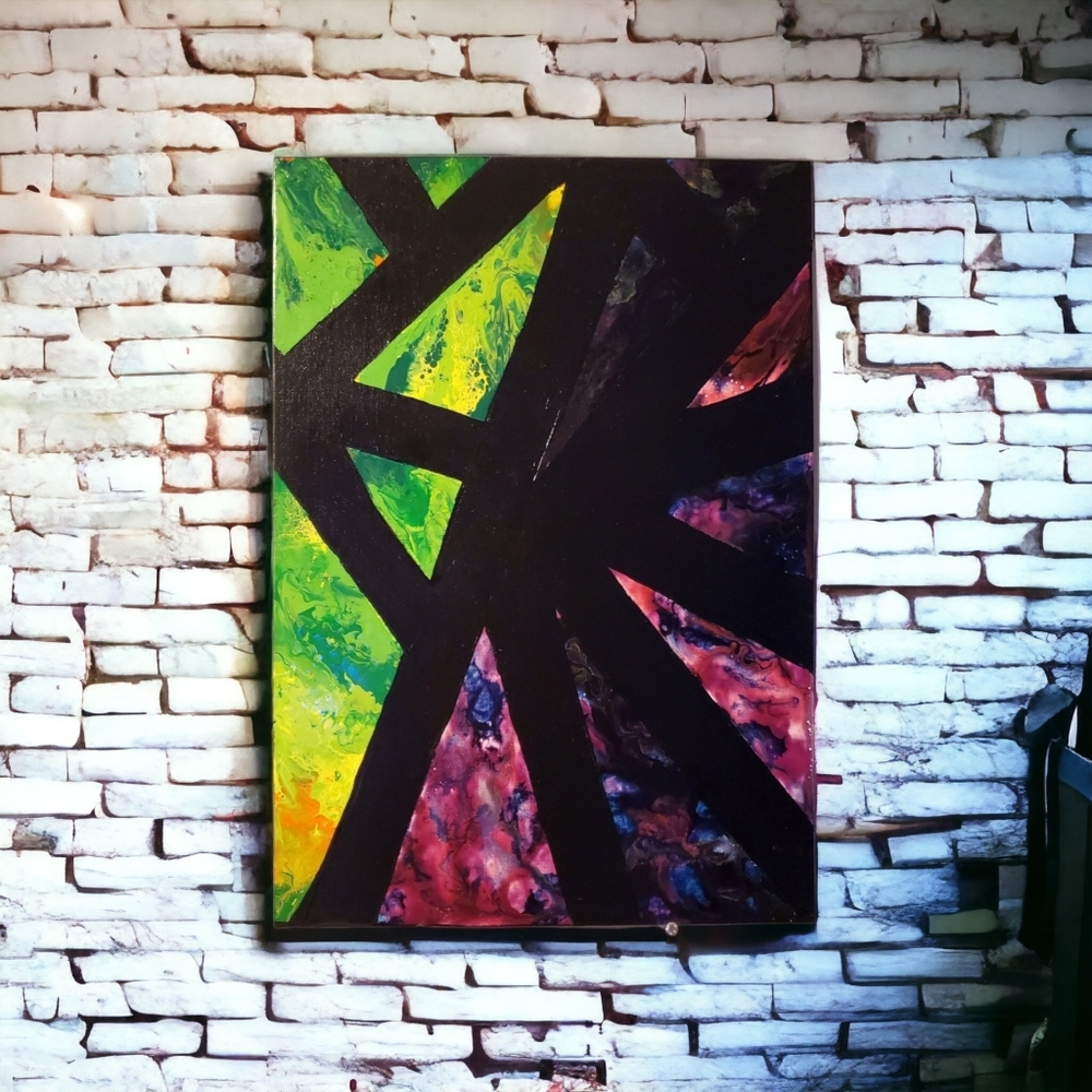 Original Painting, "Galactic Acid", 12"x16"